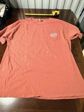 Date Dash Shirt Mens XL Pink Pocket Graphic Tee Casual Cotton Summer Loose Fit